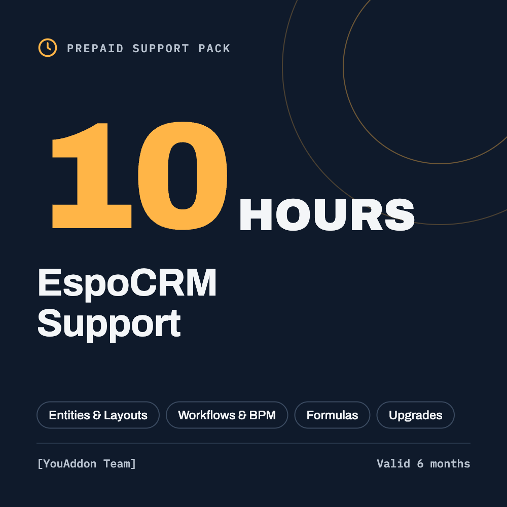 EspoCRM Support – 10 Hours